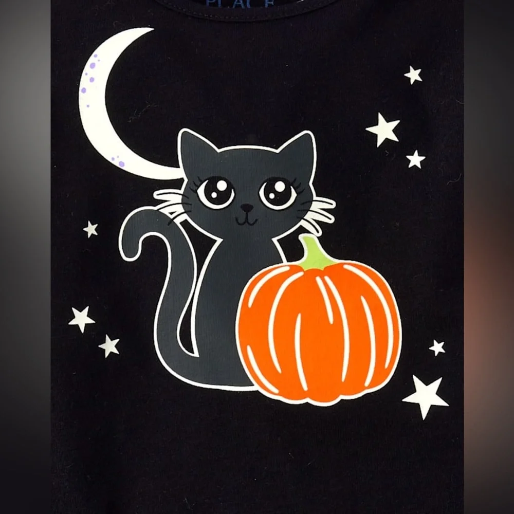 NWT $30 Set of 2 Long Sleeve 3T Girls' Cat Print Tees from The Children's Place